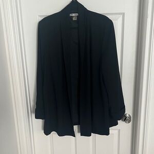 Worthington Black Open-Front Blazer Jacket